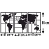 Obraz ażurowy panel ścienny mapa świata 3d